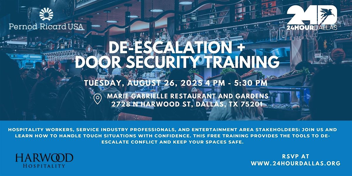 De-escalation + Door Security Training