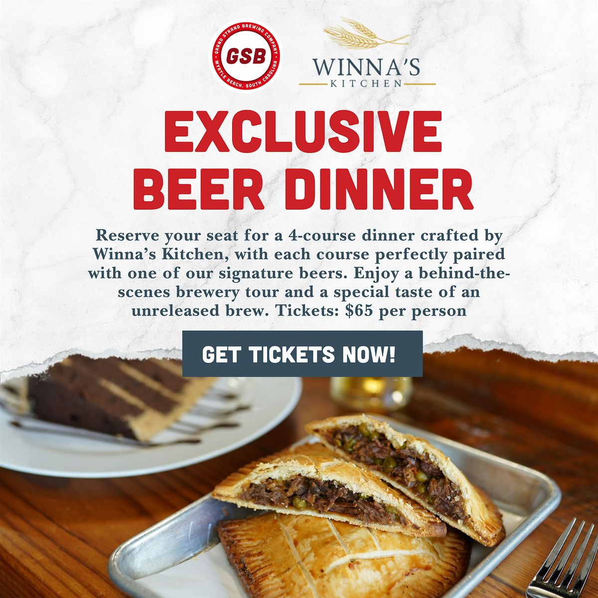 Exclusive Beer Dinner at GSB Ft. Winna's Kitchen