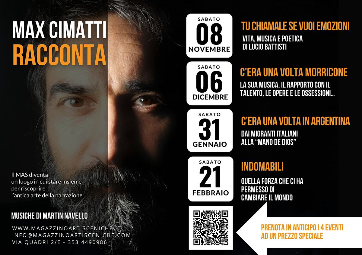 MAX CIMATTI \u2013 RACCONTA
