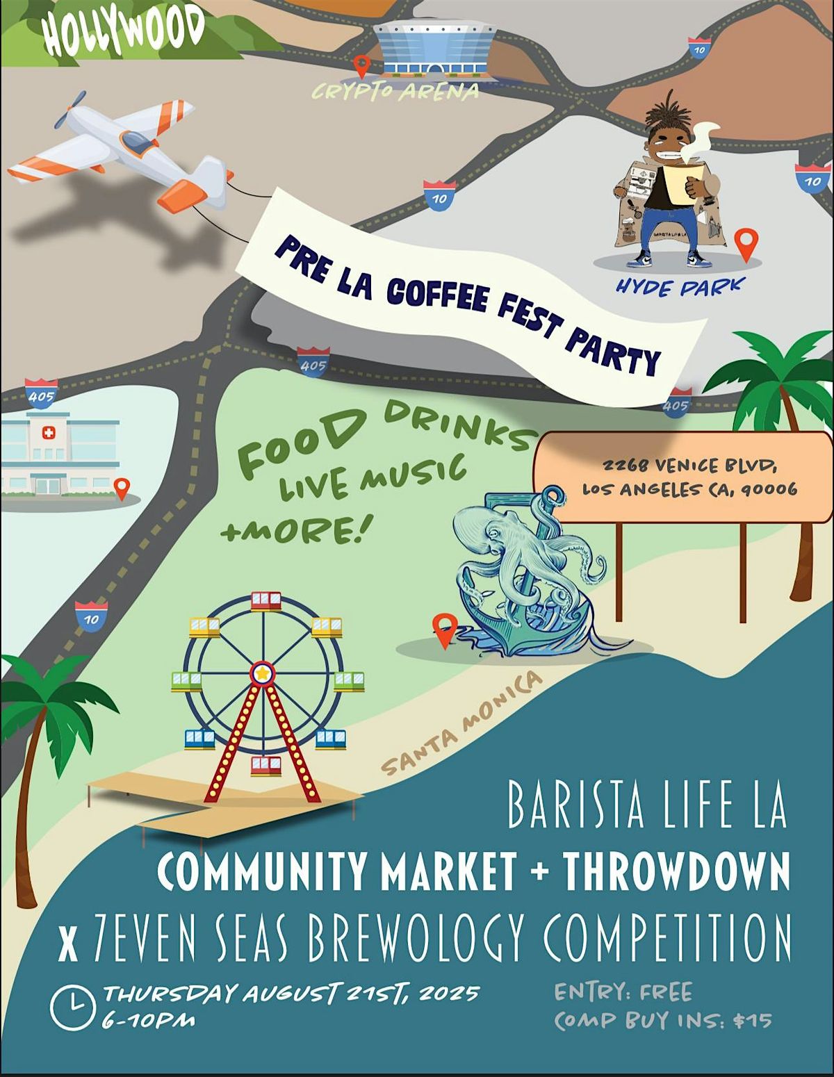 Barista Life La X 7even Seas Coffee Co. Annual Pre Coffee Fest Party