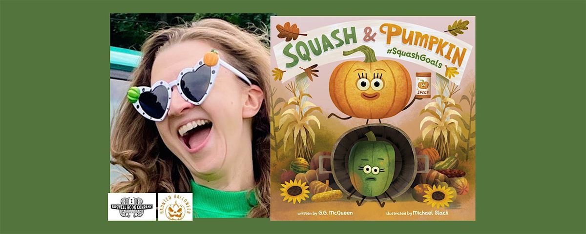 GG McQueen, author of SQUASH & PUMPKIN- at Boswell Books