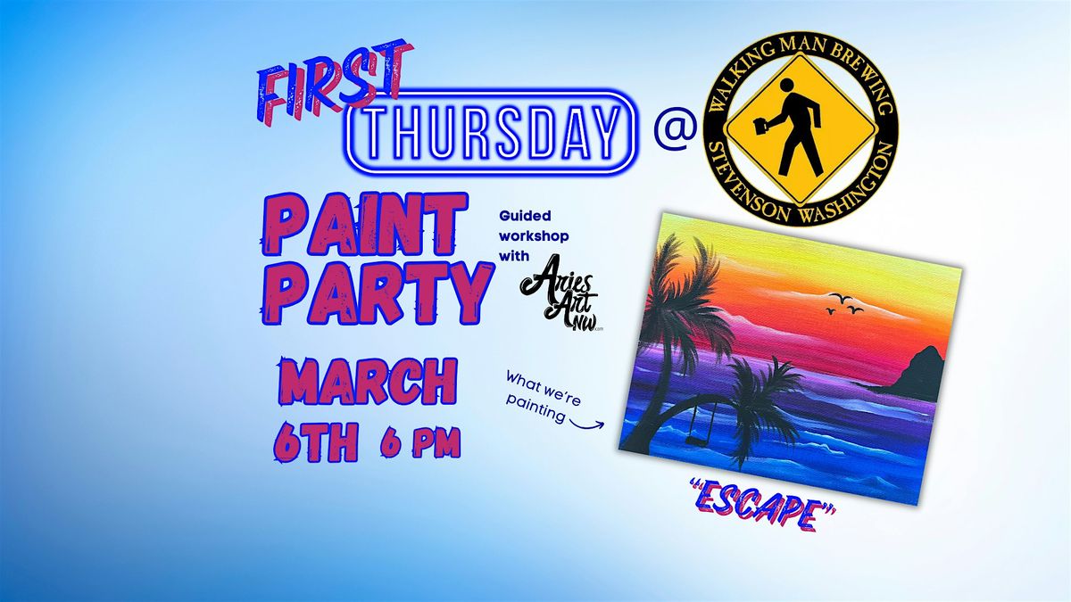 Paint Party at Walking Man Brewing