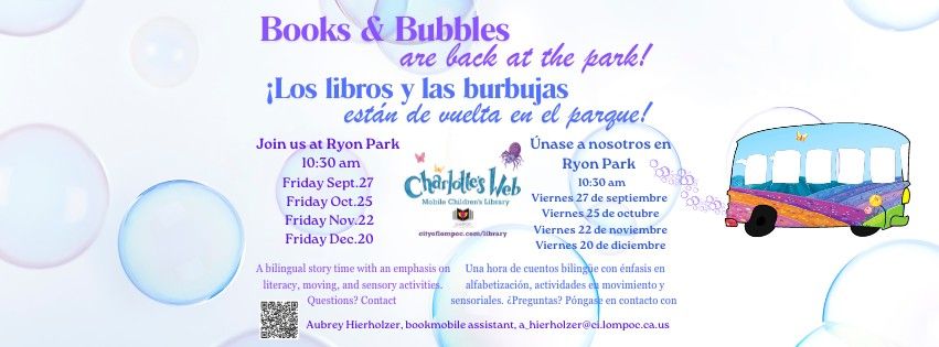 Books and Bubbles in the Park!