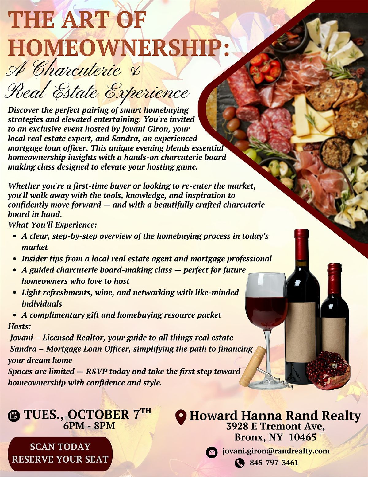The Art of Homeownership: A Charcuterie &  Real Estate Experience