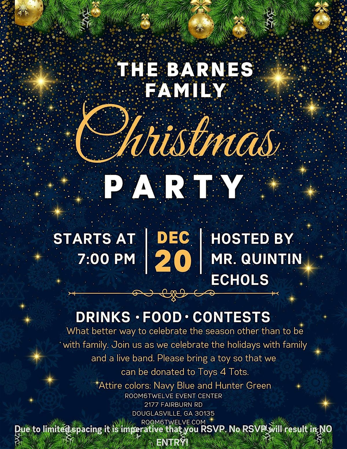 The Barnes Family Christmas Extravaganza