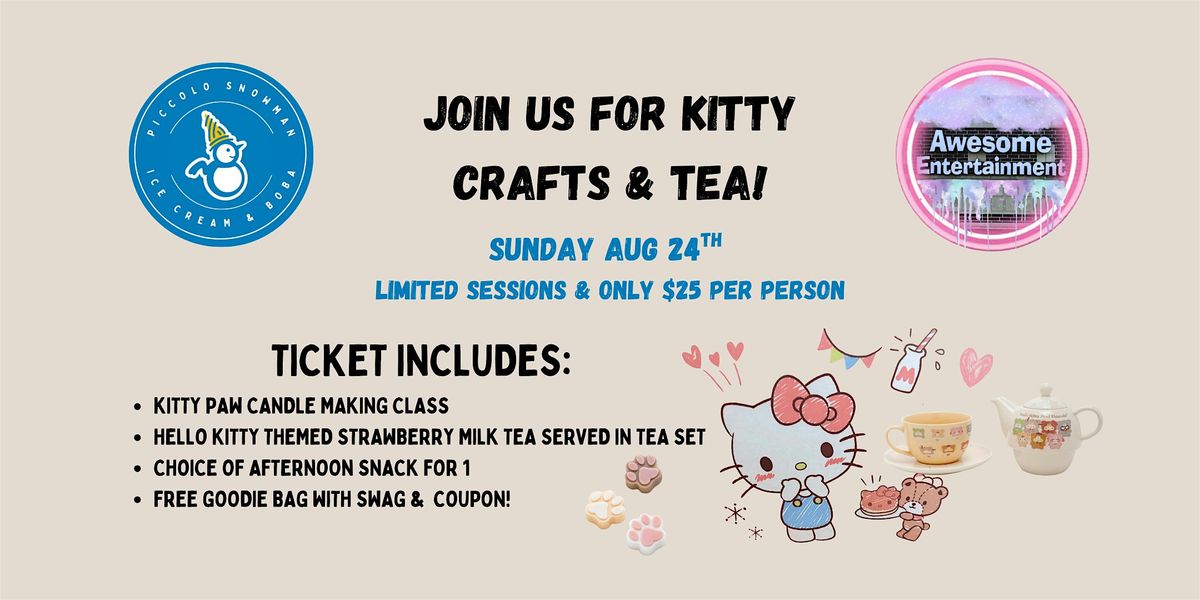 Kawaii Afternoon Tea & Candle Making Class!