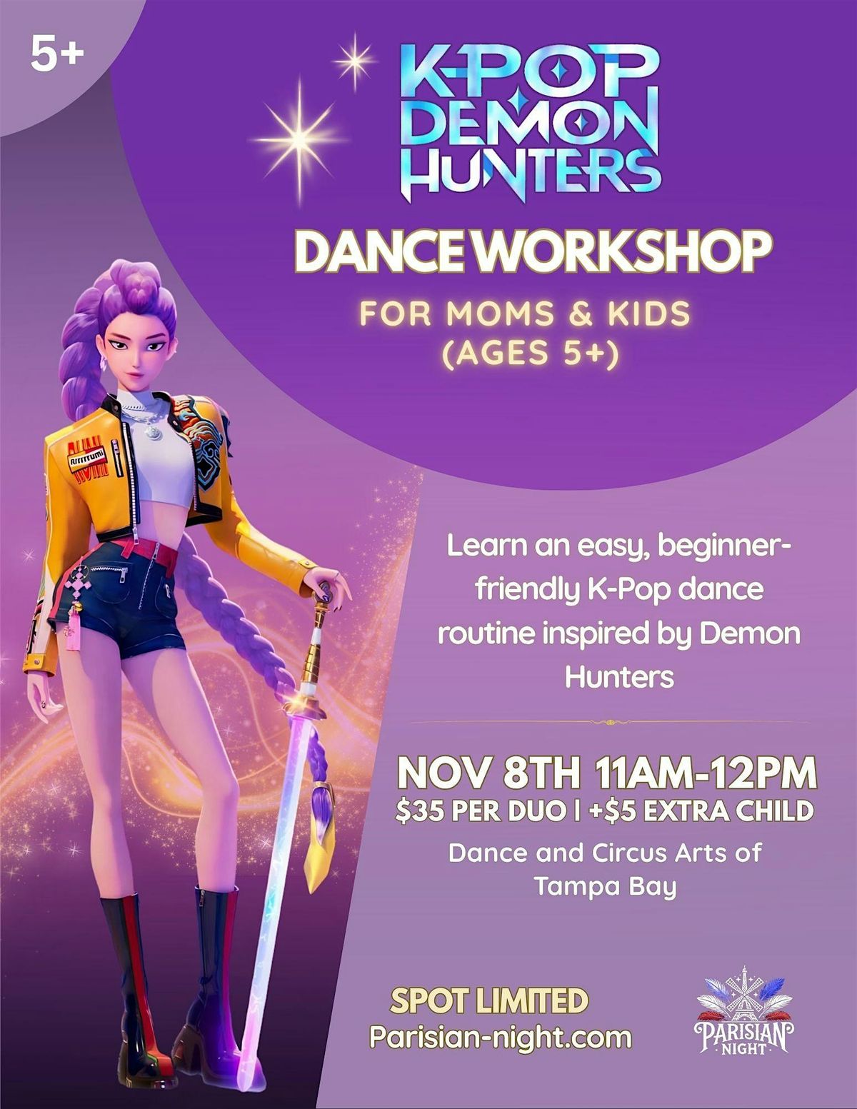 MOM & KIDS Demon Hunters Dance Workshop