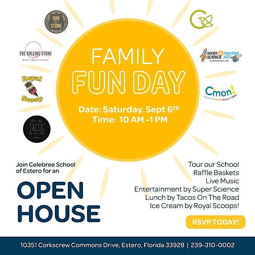 Join us for Family Fun Day at Celebree School of Estero!