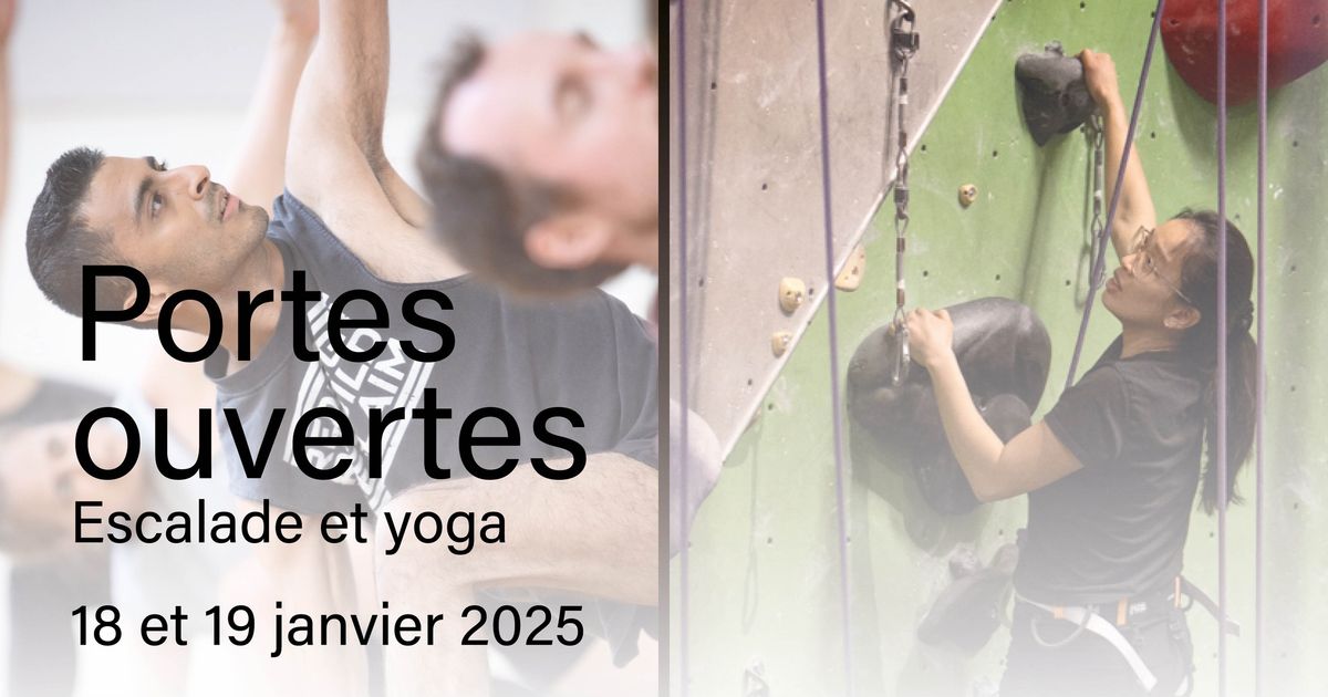 Portes ouvertes - escalade et yoga