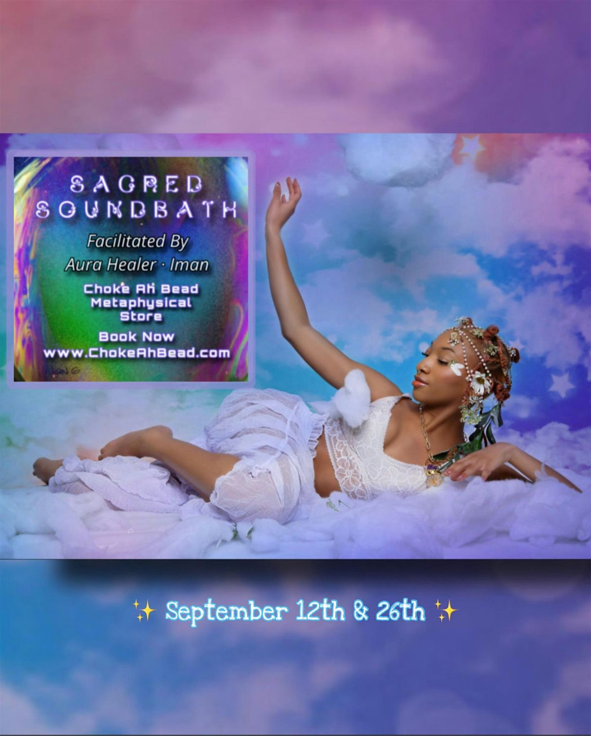 \u2728 FRIDAY\u2019S SACRED SOUNDBATH WITH AURA HEALER IMAN \u2728
