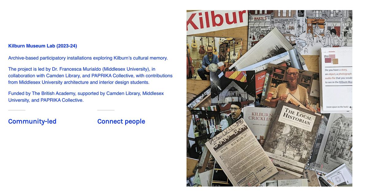 Kilburn Museum Lab Closing Event