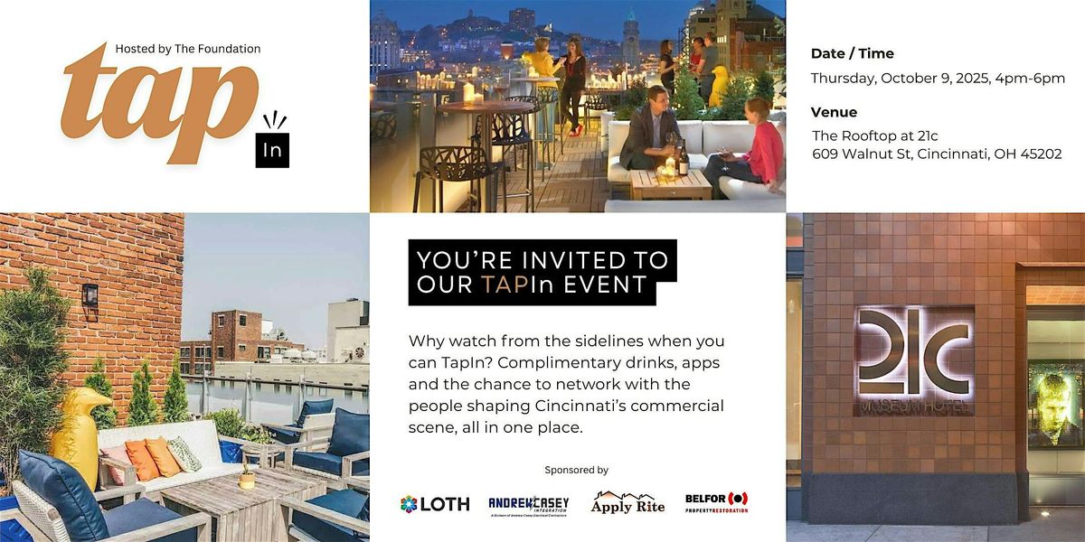 TapIn at The Rooftop at 21c, Cincinnati