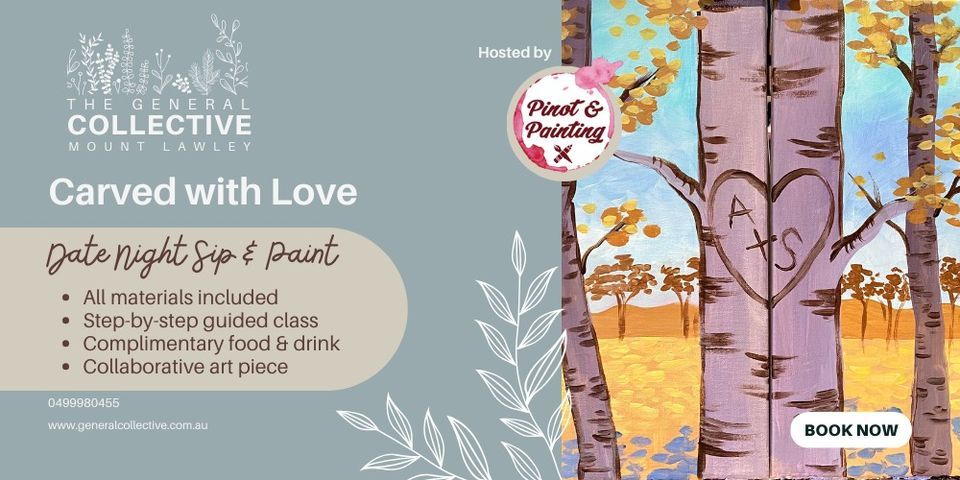 Carved With Love - Date Night Sip & Paint | Hosted by Pinot & Painting