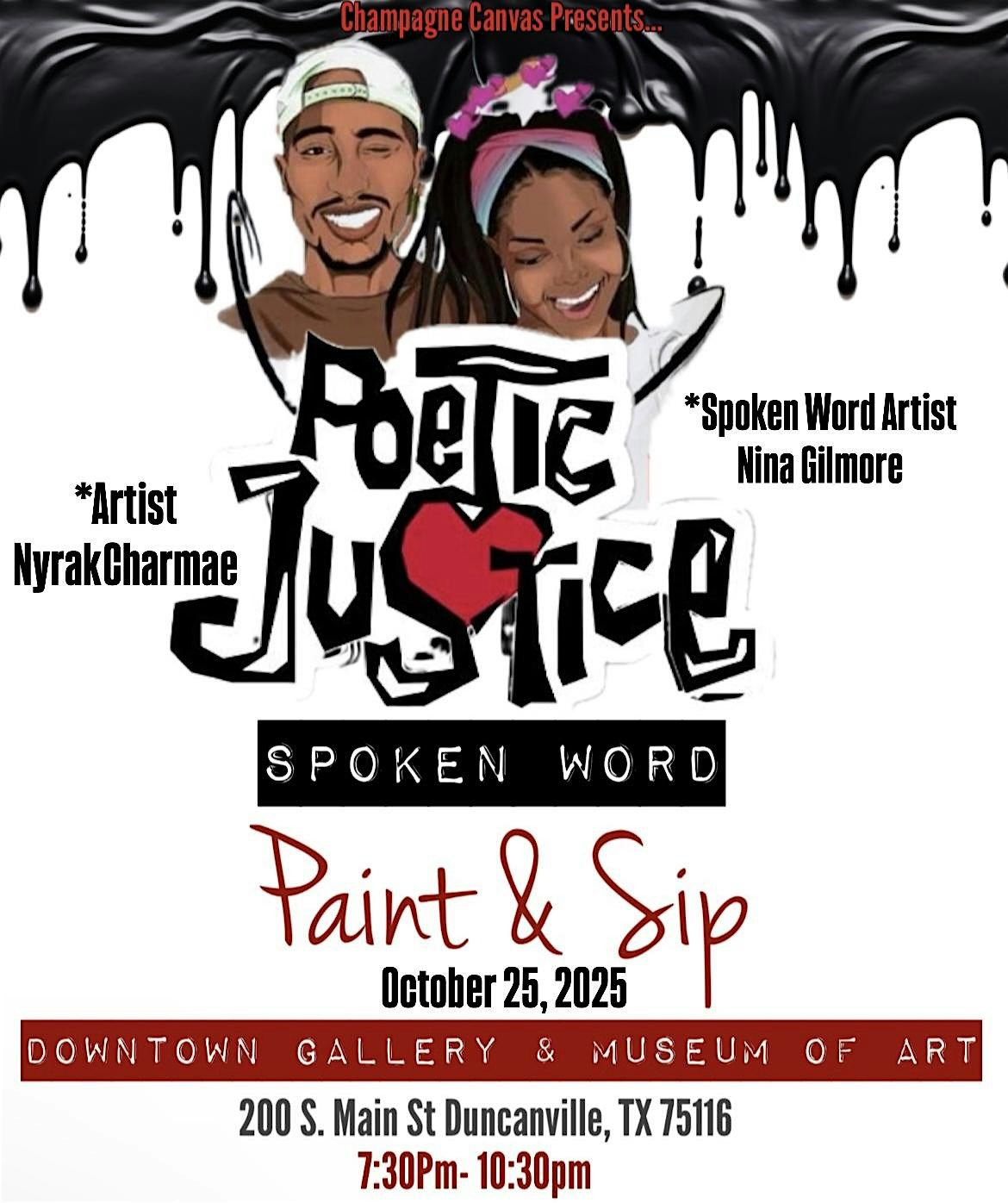 Poetic Justice Spoken Word Paint & Sip