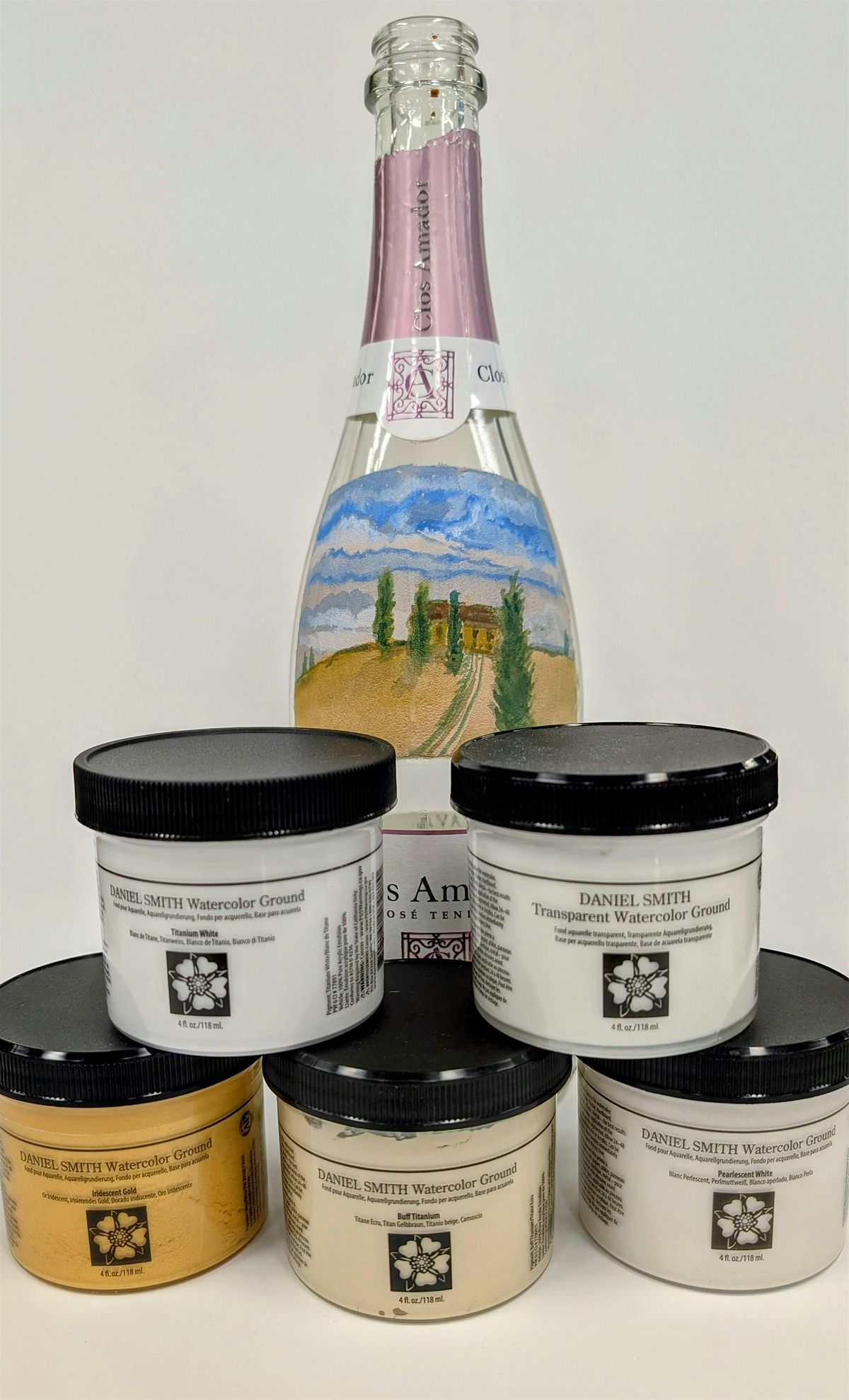 Art Afternoon With Alex: Daniel Smith Grounds \u2013 Ornaments & Wine Bottles