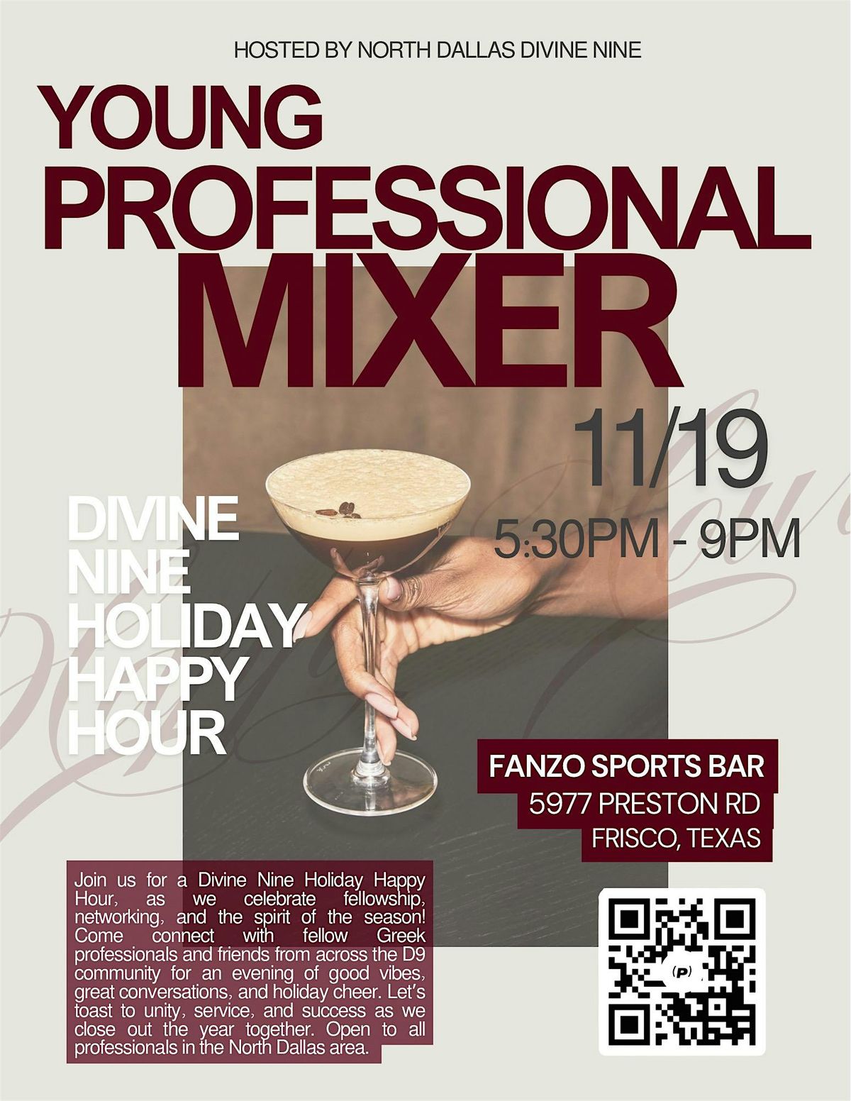 Divine Nine Holiday Happy Hour