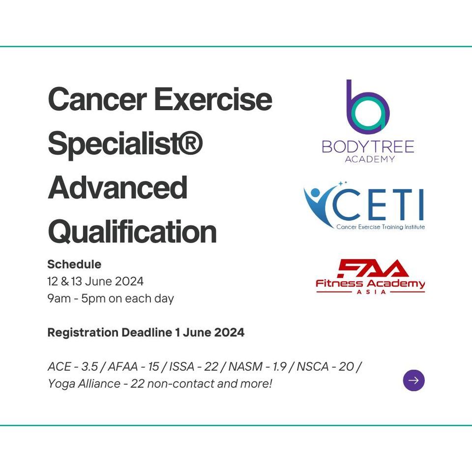 Cancer Exercise Specialist\u00ae Advanced Qualification