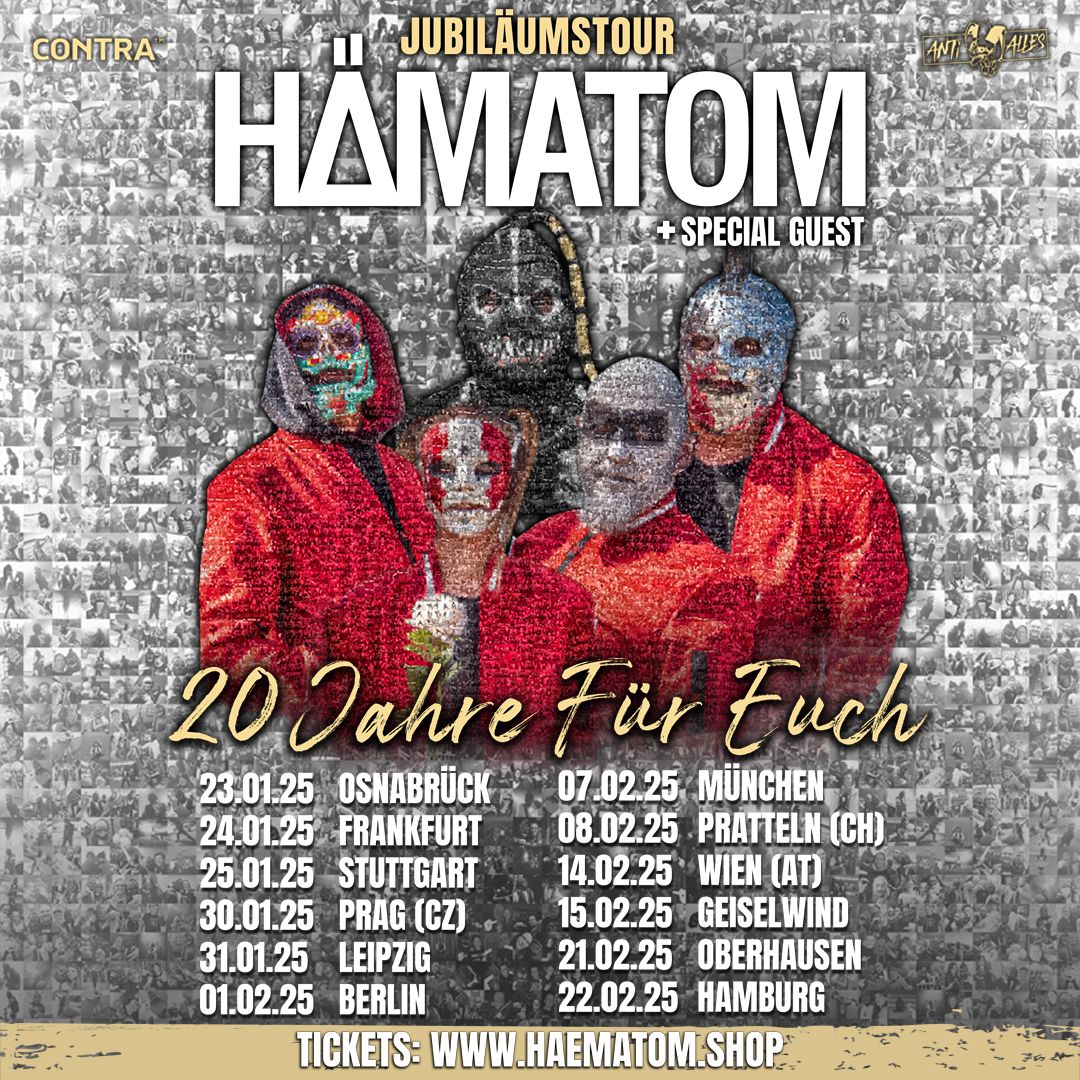 H\u00e4matom \/\/ 20 Jahre F\u00fcr Euch \u2013 Jubil\u00e4umstour \/\/ Frankfurt