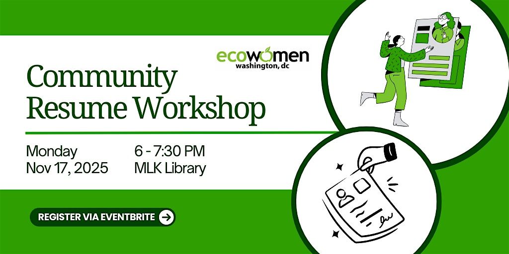 DC EcoWomen Community Resume Workshop