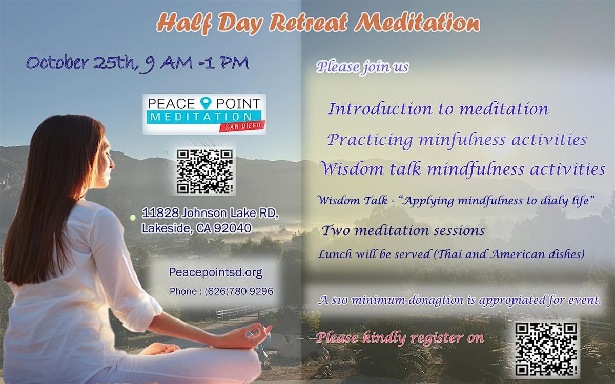 One-Day Retreat; Refresh and Refocus on peaceful in life