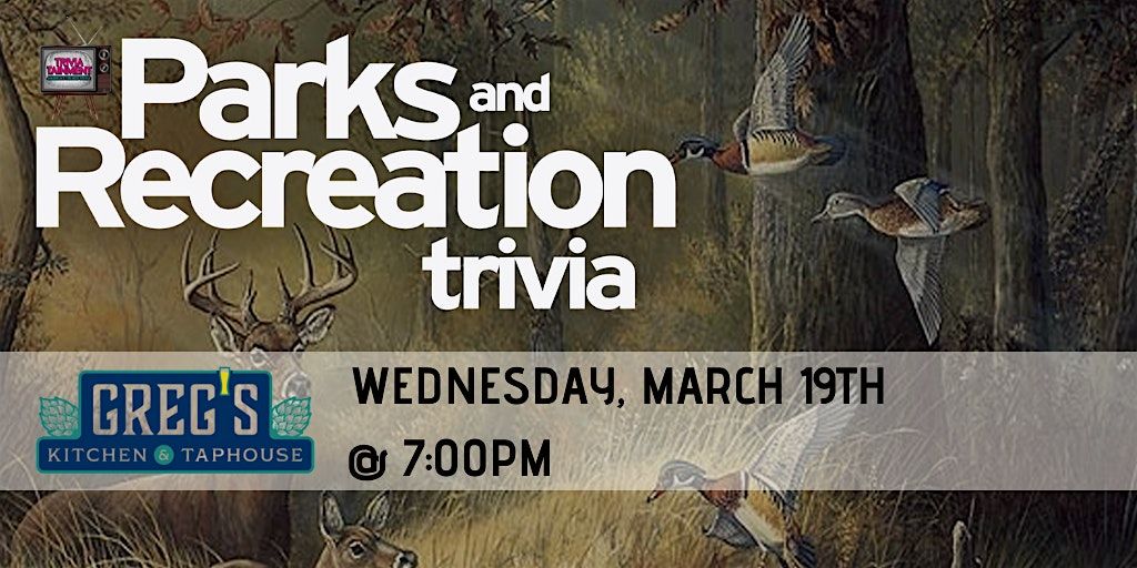 Parks And Rec Trivia at Greg\u2019s Kitchen & Taphouse