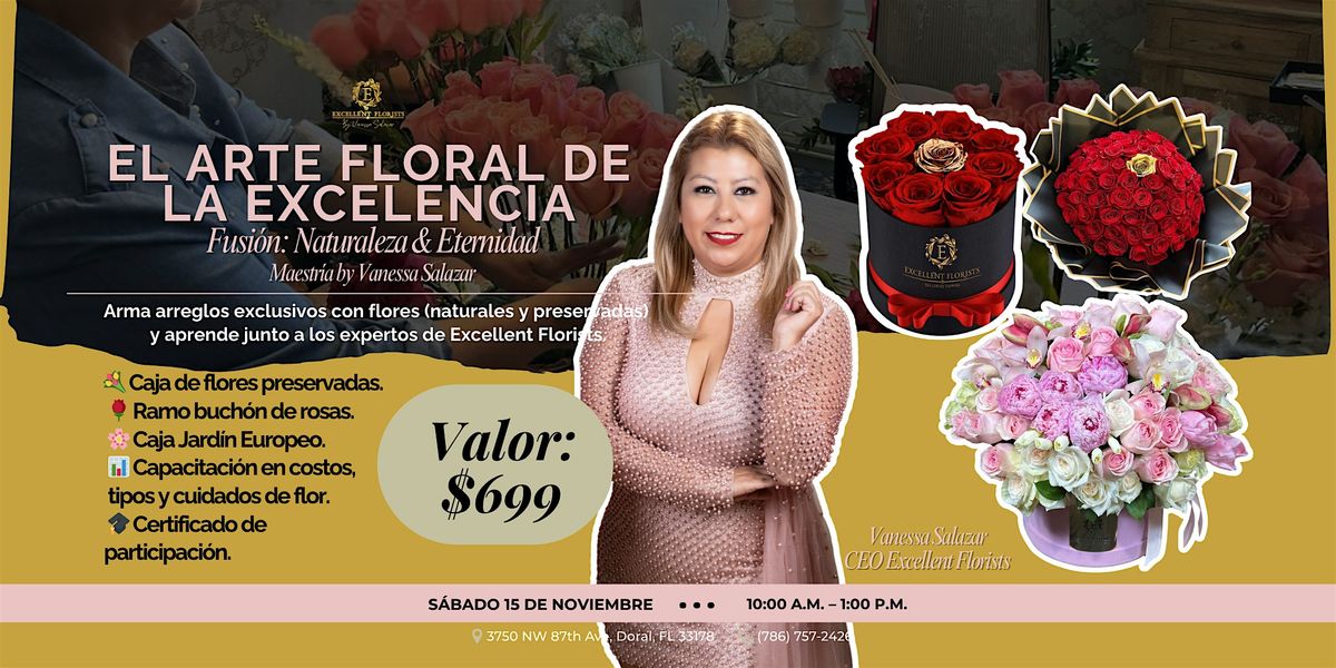 El Arte Floral de la Excelencia: Fusi\u00f3n Naturaleza & Eternidad