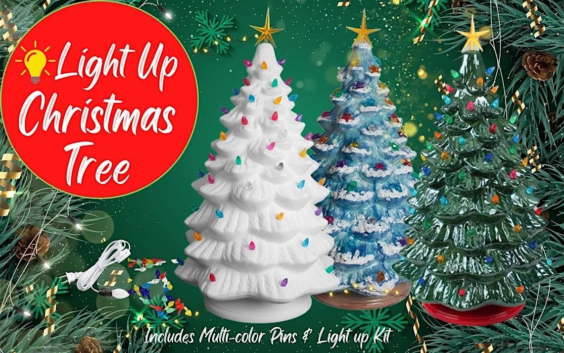 Paint Your Own Ceramic Christmas Tree Light | Brenda Dwyer, instructor