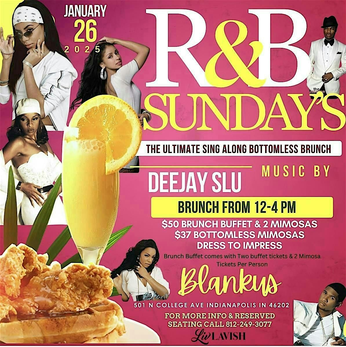 R&B Sing Along Bottomless Brunch at Blankus Luxury Lounge