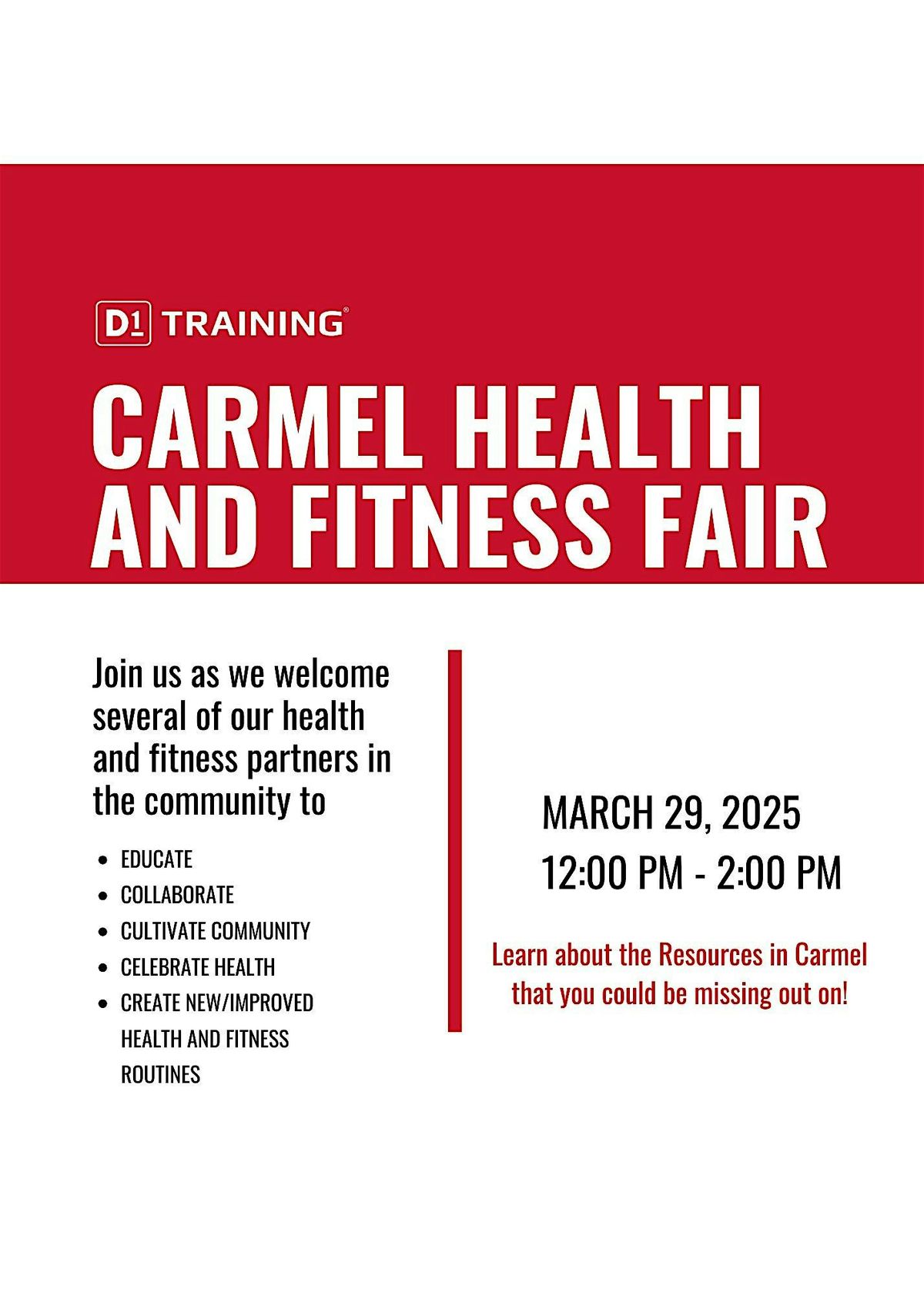 Carmel Health and Fitness Fair