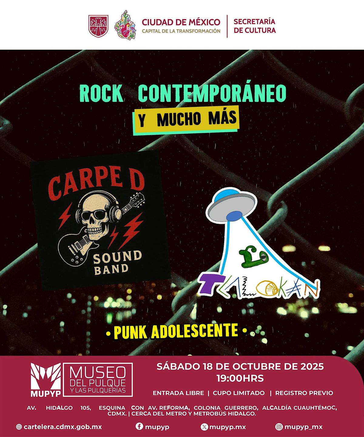 CONCIERTO \u00cdNTIMO \/ CARPE D SOUND BAND & TLALOKAN