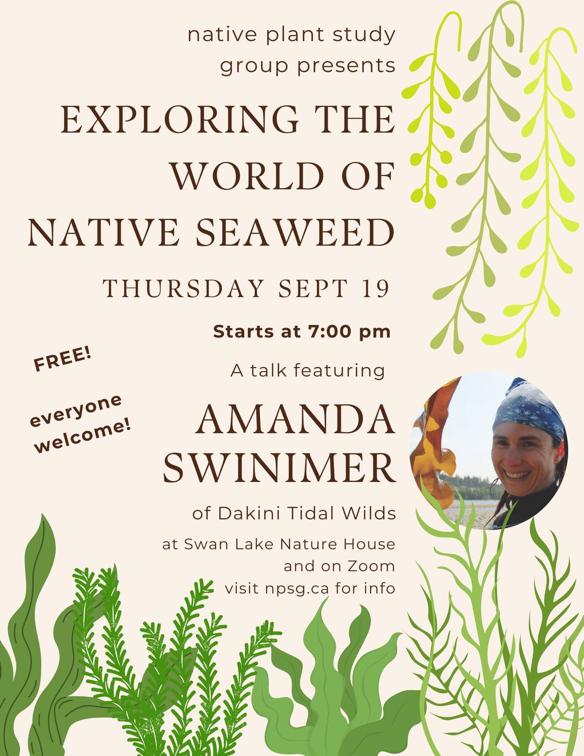 NPSG Meeting & Talk: SEAWEED! Local Seaweed identification with Amanda Swinimer