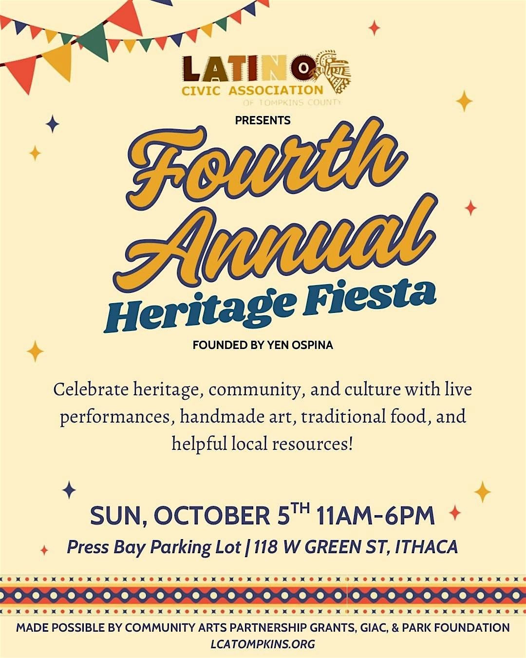 LCA Presents "4TH Annual Heritage Fiesta" @ Press Bay