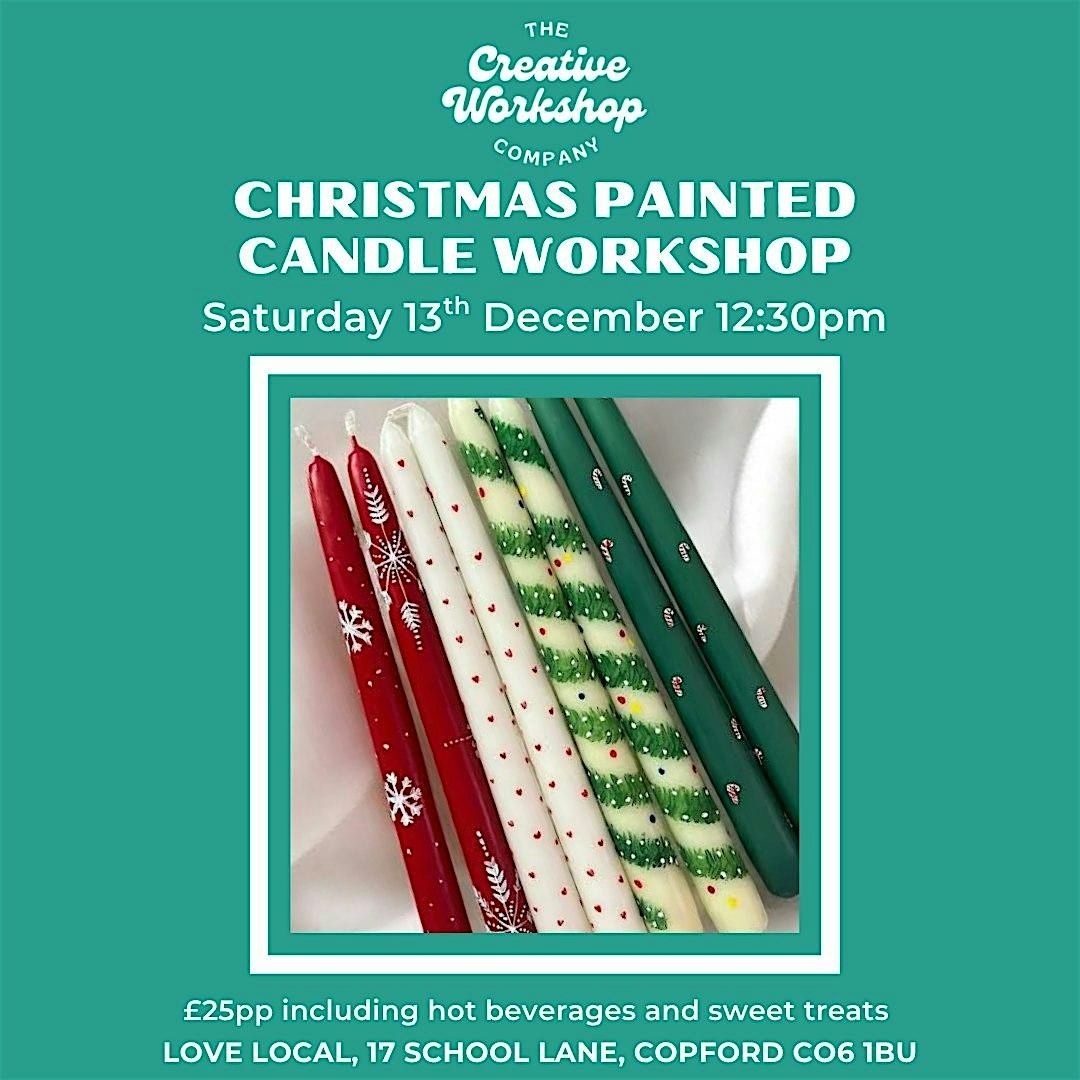 Christmas Painted Candle Workshop