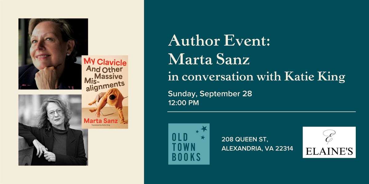 Author Event: Marta Sanz in conversation with Katie King