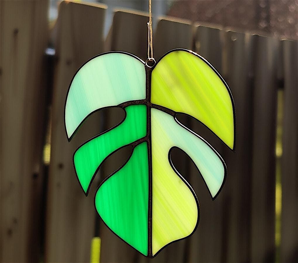 Monstera Leaf Stained Glass Class