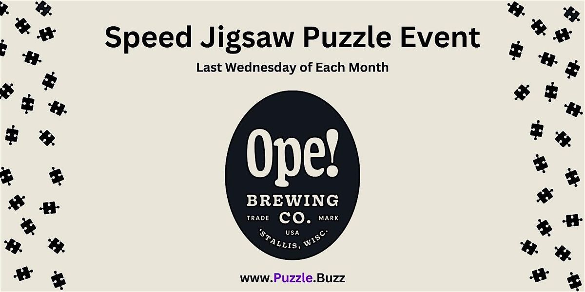 Speed Puzzling at Ope! Brewing in West Allis, WI