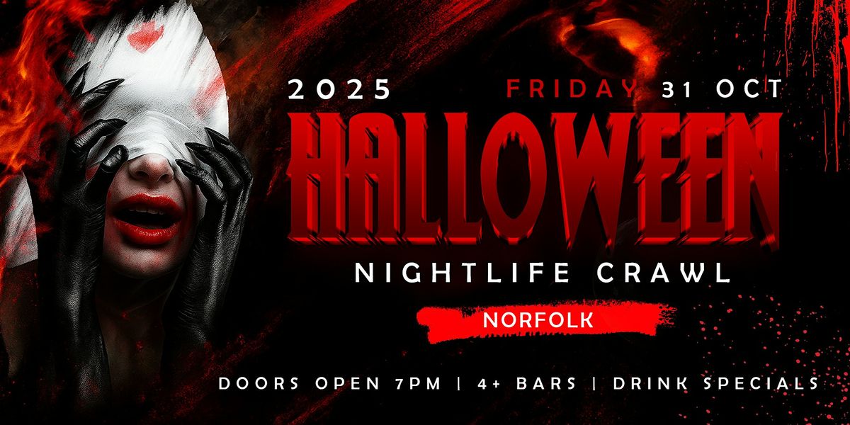 Halloween Nightlife Crawl Norfolk 2025