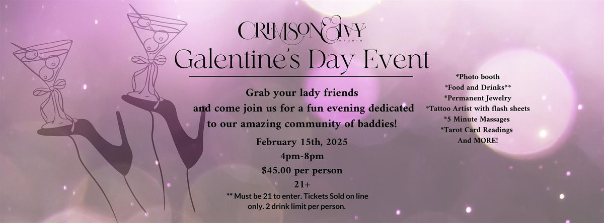 Crimson and Ivy Studio Galentine's Day Event