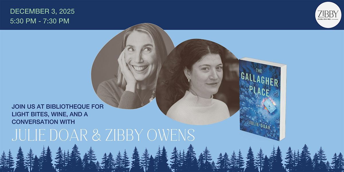 Julie Doar and Zibby Owens at Bibliotheque!