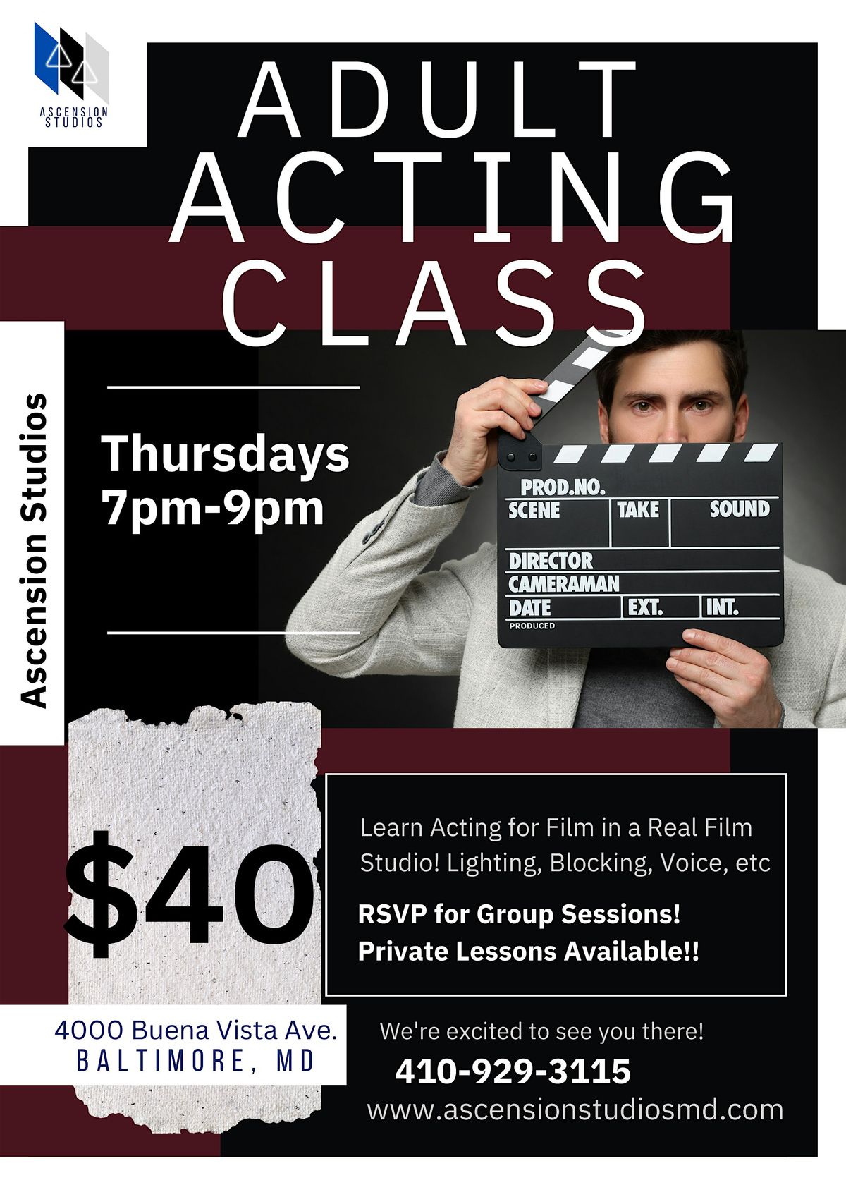 On-Camera Acting Workshop