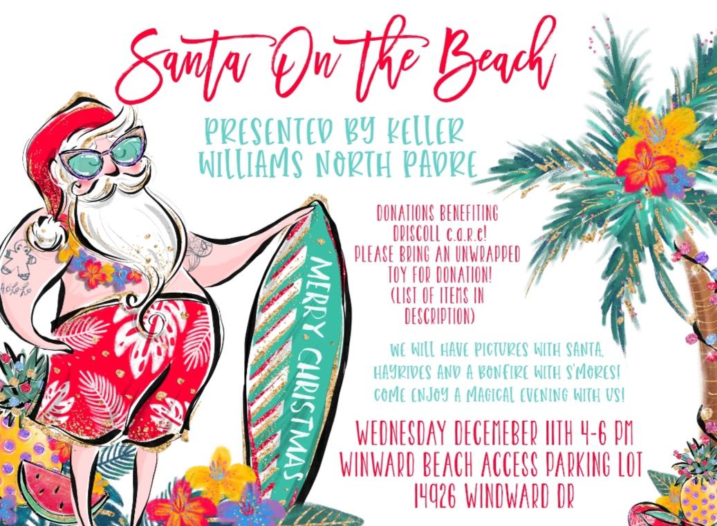 Santa On The Beach Presented By Keller Williams North Padre