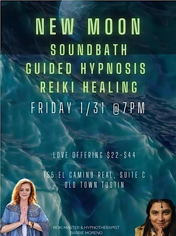 Copy of New Moon Soundbath, Guided Hypnosis, & Reiki Healing