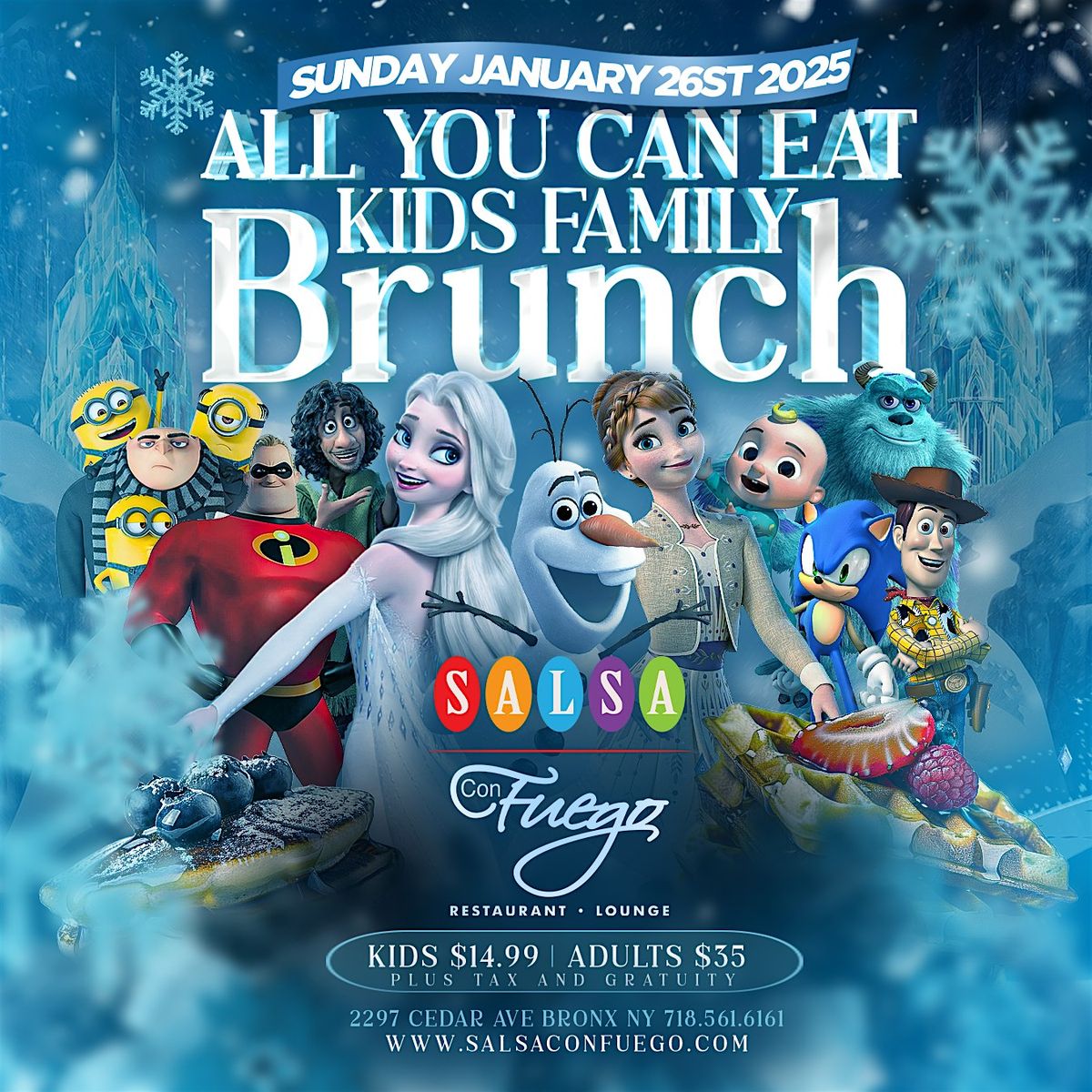 Kids Family Brunch  All You Can Eat