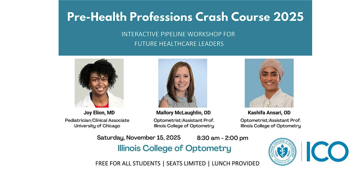Pre-Health Professions Crash Course Fall 2025