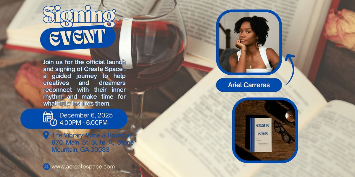 Book Signing & Launch : Create Space