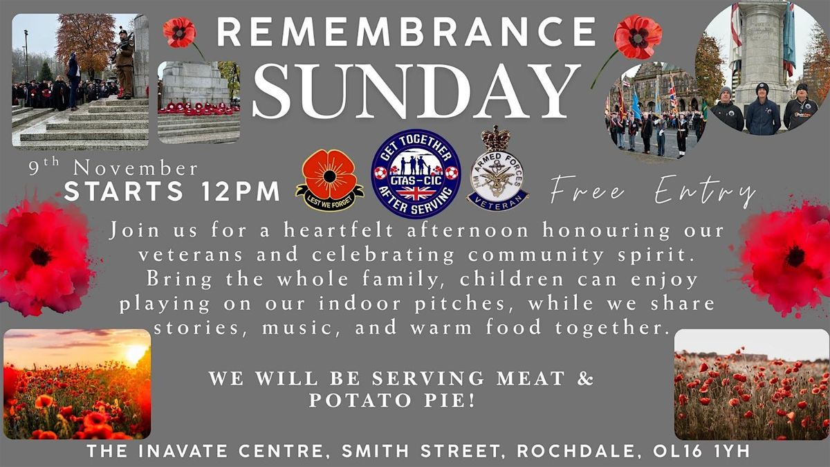Remembrance Sunday Celebrations with GTAS