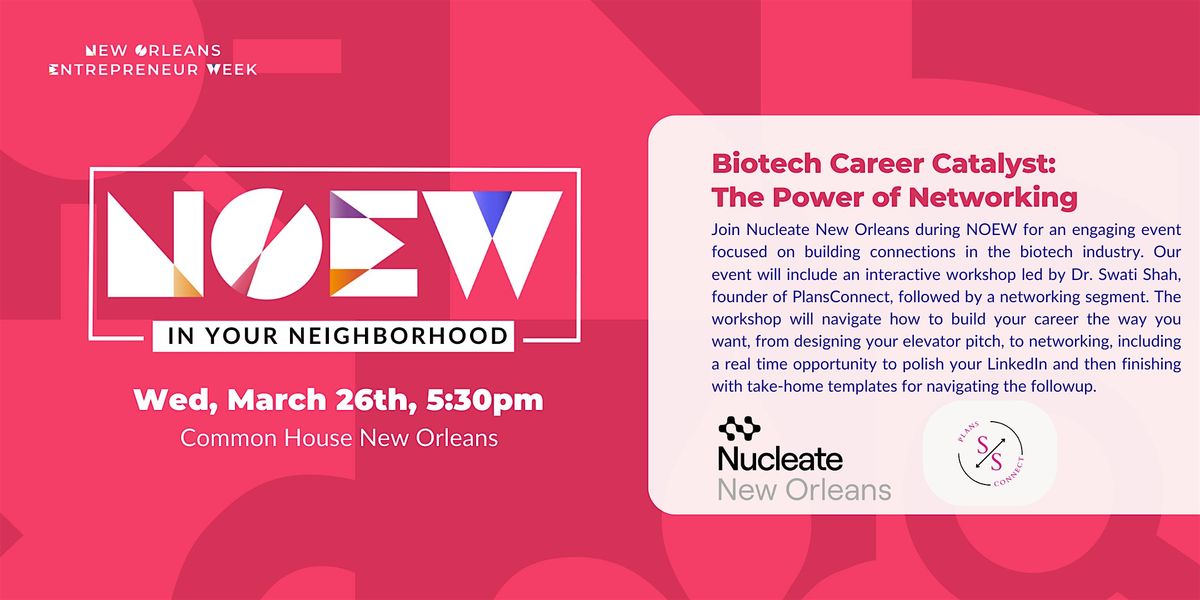 Biotech Career Catalyst: The Power of Networking