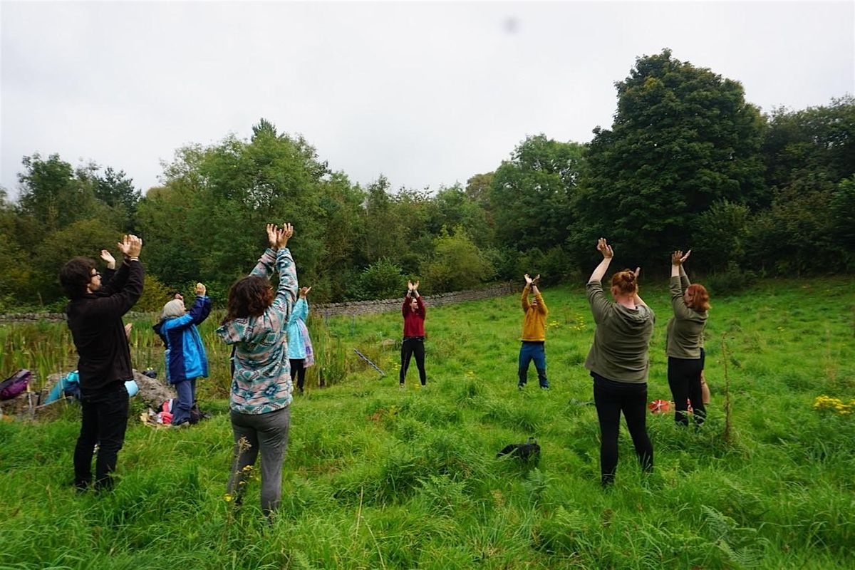 Spring equinox mindful yoga walk