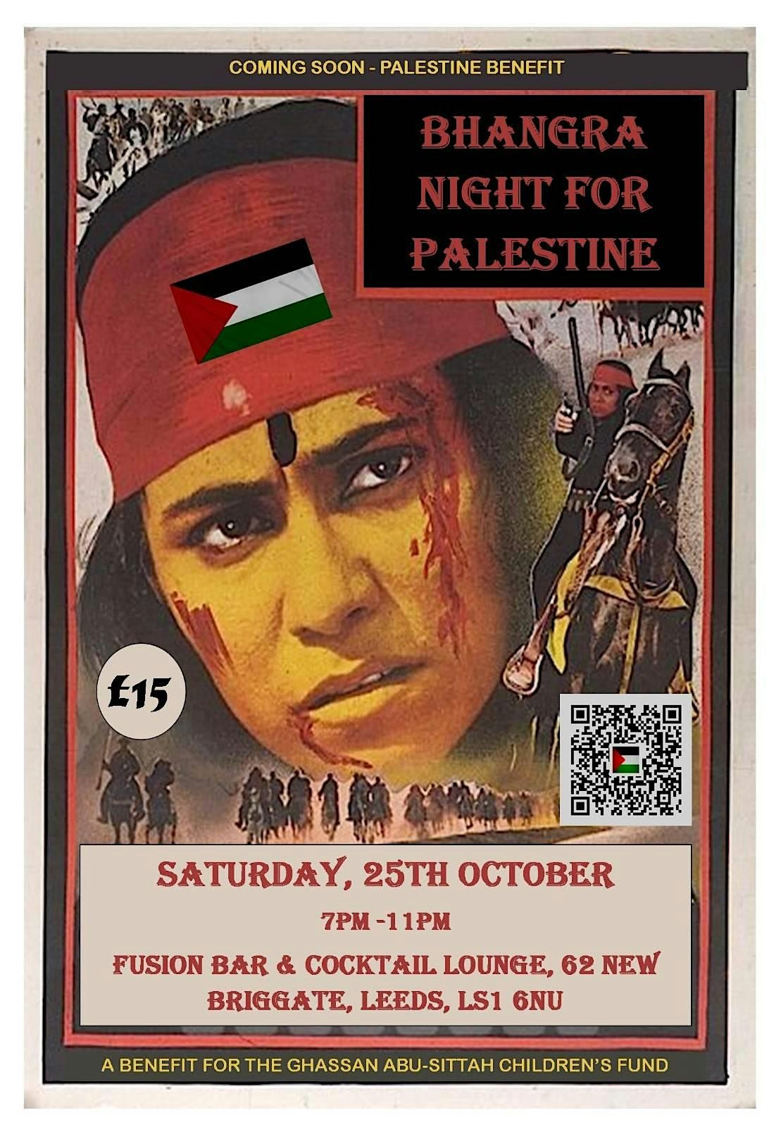 Bhangra\/RnB fundraiser for Palestine