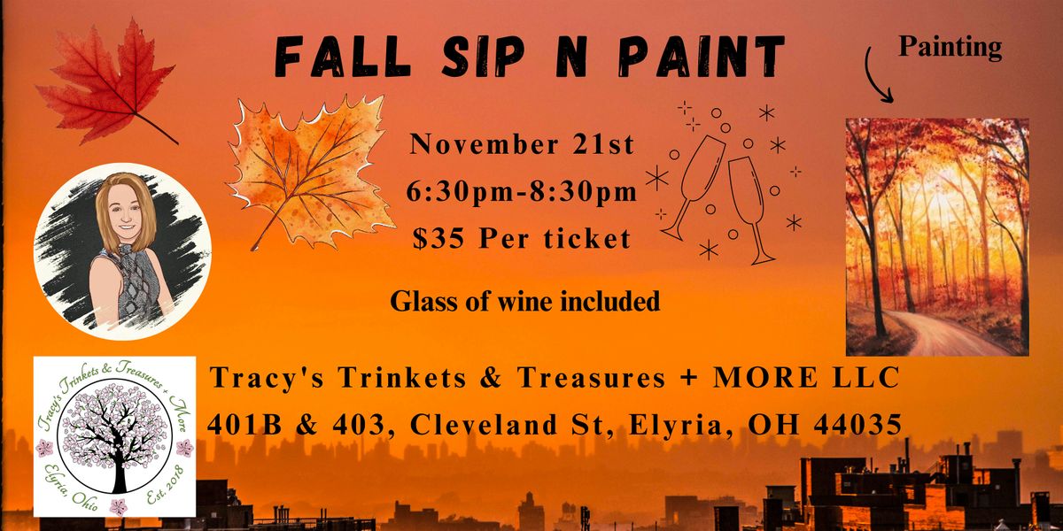 Fall Sip N Paint At A Shop